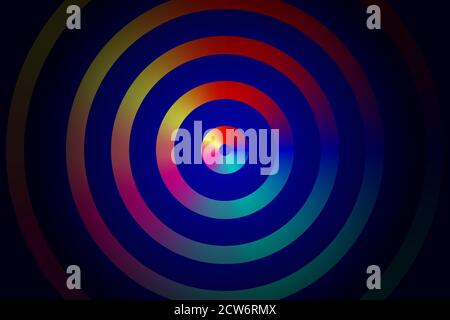 Background with glowing circles for night club Stock Vector