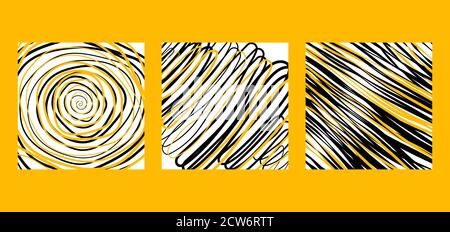 Hand drawn Doodle background. Pattern with grange lines Stock Vector