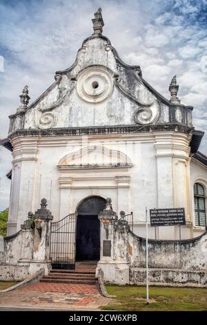 The old Dutch reformed church of 1755 in the historic city Galle in Sri Lanka Stock Photo