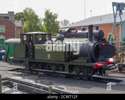 Newport a Terrier locomotive at the Isle of Wight railway Stock Photo ...
