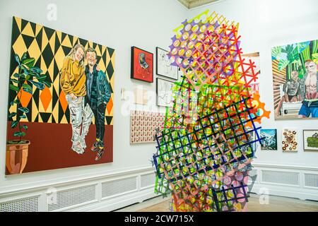 LONDON,UK 28 September 2020. Press Preview of  The Royal Academy (RA) Summer (Winter) Exhibition 2020, which was delayed due to the impact of the Coronavirus lockdown. Credit: amer ghazzal/Alamy Live News Stock Photo