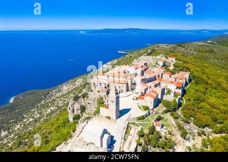 Lubenice, mountain village on the island of Cres, Croatia Stock Photo ...