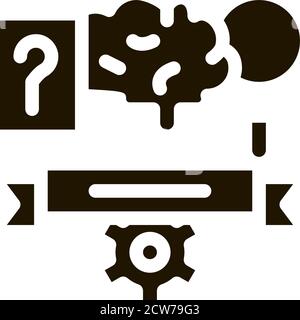 Physical Subjects Graduation Icon Vector Glyph Illustration Stock Vector