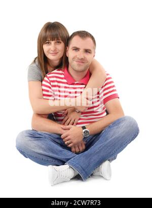 Mid-aged couple isolated Stock Photo