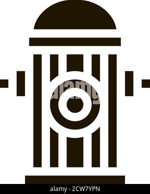 Fire Street Hydrant Icon Illustration Stock Vector