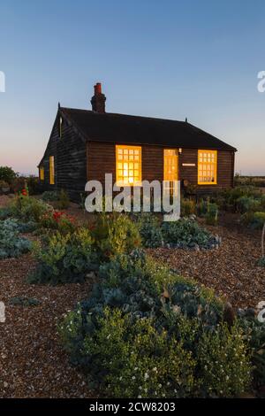 England, Kent, Dungeness, Prospect Cottage, The Former Home of Movie Director Derek Jarman Stock Photo