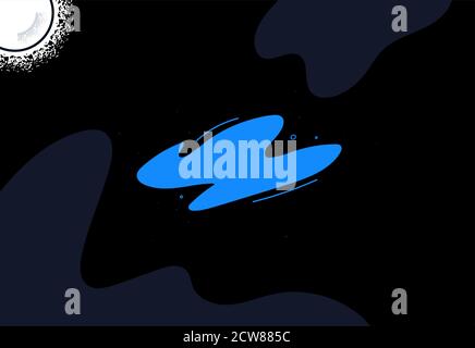 Space exploration - colorful flat design style illustration Stock Vector