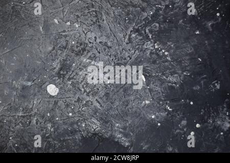 Beautiful abstract grunge rough painted plaster with gradient wall for background. Art stylized texture banner with paint spots. Place for text. Stock Photo