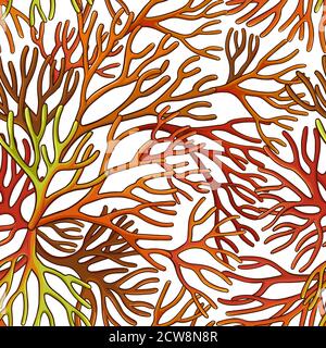 sea moss pattern Stock Vector
