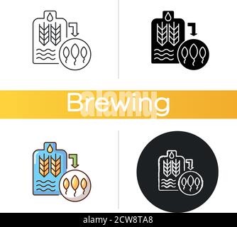 Malting icon Stock Vector