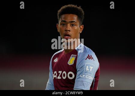 London UK. 28th Sep 2020. Jacob Ramsey of Aston Villa during the