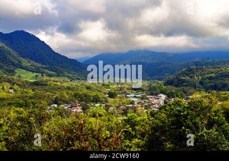 Ecuador - Panoramic View of Mindo Stock Photo