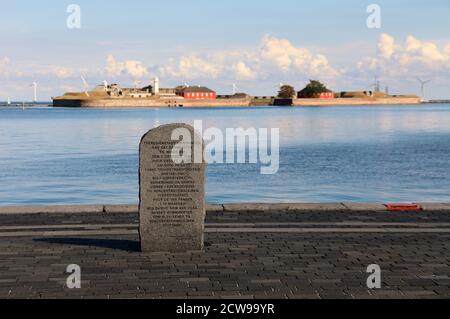 Jewish War Memorial at Langelinie Pier in Copenhagen Stock Photo