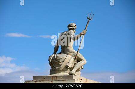 Statue of Neptune at Nordre Toldbod in Copenhagen Stock Photo