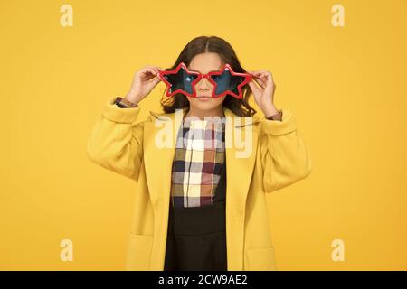 Women's Novelty Cute Twin Stars Color Tone Sunglasses Glasses - zeroUV