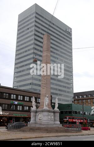 The Liberty Monument in Copenhagen which marked the end of serfdom in Denmark Stock Photo