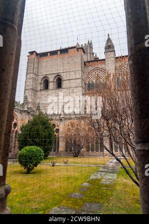 Claustro de la catedral de Ávila. Castilla León. España Stock Photo
