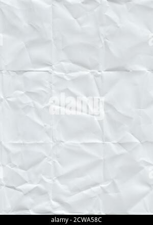 Folded and crumpled paper Stock Photo