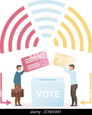 Political system metaphor flat vector illustration Stock Vector Image ...