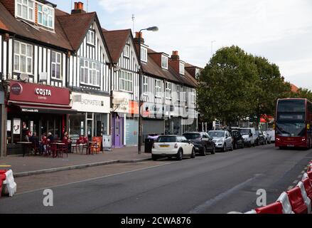 A row of stores in Orpington High Street, Kent Stock Photo