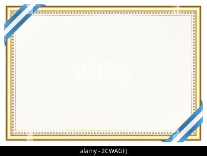 Horizontal frame and border with Guatemala flag, template elements for ...