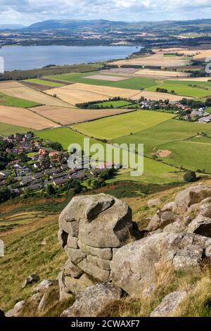 Loch Leven, Village of Kinnesswood and Bishop Hill Scotland June 2016 ...