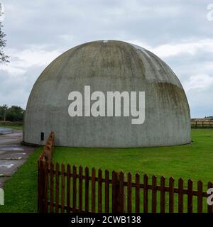 RAF Langahm Spitfire & dome Anti-aircraft gunnery trainer Stock Photo