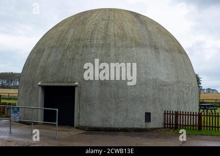 RAF Langahm Spitfire & dome Anti-aircraft gunnery trainer Stock Photo