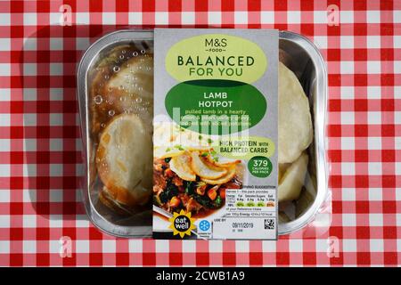 M&S Balanced for you lamb hotpot Stock Photo