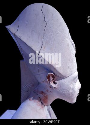 Statue of Akhenaten, an ancient Egyptian pharaoh of the 18th Dynasty Stock Photo