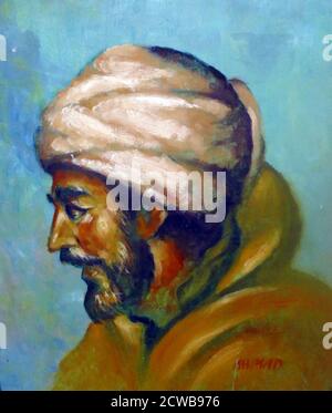 Painting of Ibn Khaldun, 14th century historian and philosopher, born ...