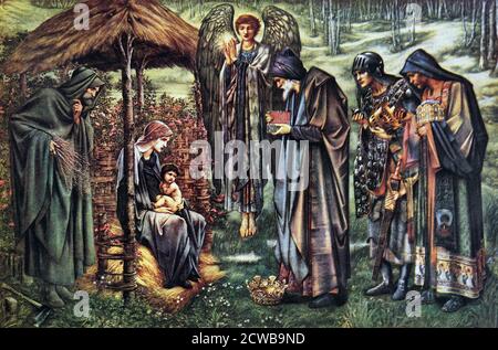 The Star of Bethlehem by Edward Burne-Jones, print, 1833-1898 Stock ...