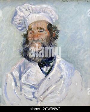 Painting titled 'The Cook' by Monet. Claude Monet (1840-1926) a French painter, a founder of French Impressionist painting Stock Photo