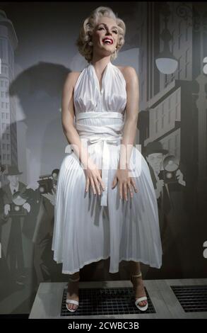 waxwork figure depicting Marilyn Monroe (1926 - 1962); American actress, model, and singer. Stock Photo