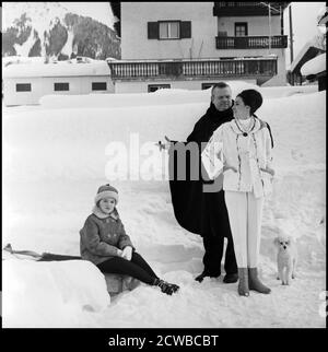 ORSON WELLES with Paola Mori and their daughter Beatrice about 1950 ...