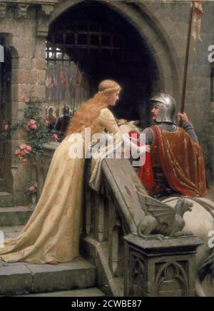 God Speed', 1900. Artist: Edmund Blair Leighton. Edmund Blair Leighton(1852-1922) was an English painter of historical genre scenes, specializing in Regency and medieval subjects. Stock Photo