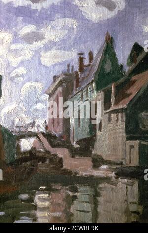 Claude Monet - Zaandam Canal 1871 Stock Photo - Alamy