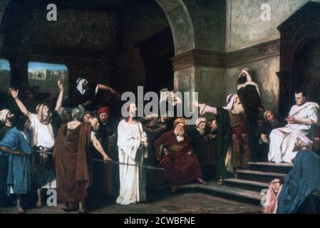 Jesus before Pilate Stock Photo - Alamy