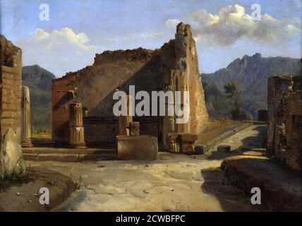 Achille-Etna Michallon The Forum at Pompeii 1819 Stock Photo - Alamy