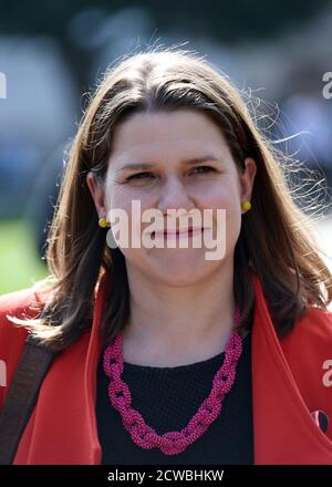 Photograph of Jo Swinson. Joanne Kate Swinson (1980-) a British former politician who served as leader of the Liberal Democrats from 22 July to 13 December 2019. She was the first woman and the youngest person to hold the position. She was the Member of Parliament for East Dunbartonshire from 2005 to 2015 and from 2017 to 2019 Stock Photo