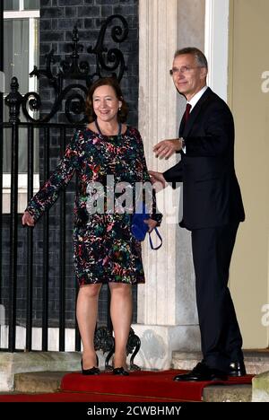 Photograph of Jens Stoltenberg, Secretary General of North Atlantic Treaty Organization (NATO), attending the NATO Summit in London, December 2019. Stock Photo