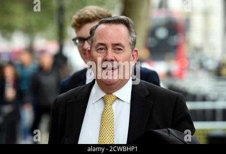 Photograph of Liam Fox (1961-) a British politician who served as Secretary of State for International Trade from 2016 to 2019 and Secretary of State for Defence from 2010 to 2011 Stock Photo