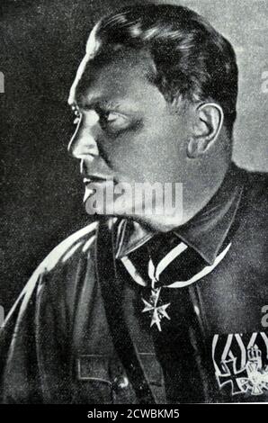 Black and white photo of Hermann Goering (1893-1946), Commissioner of Prussia. Stock Photo