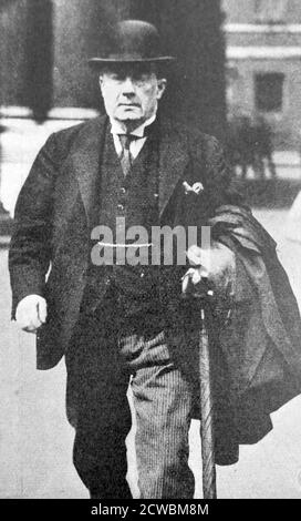Black and white photo of Stanley Baldwin (1867-1947), Prime Minister of the United Kingdom on three occasions. Stock Photo