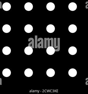 Circles tileable, repeatable black and white monochrome dots, dotted, speckles circular pattern, background. Vector Stock Vector