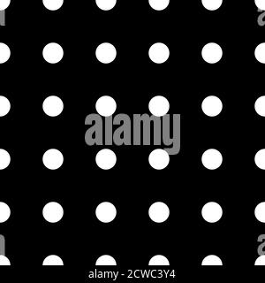 Circles tileable, repeatable black and white monochrome dots, dotted, speckles circular pattern, background. Vector Stock Vector