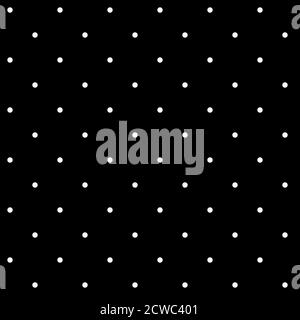 Circles tileable, repeatable black and white monochrome dots, dotted, speckles circular pattern, background. Vector Stock Vector