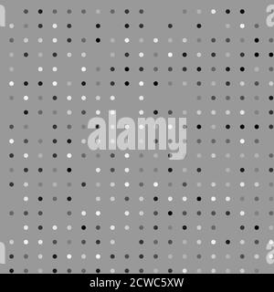 Circles tileable, repeatable black and white monochrome dots, dotted, speckles circular pattern, background. Vector Stock Vector