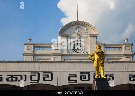 Sri Lanka, Colombo, Colombo Fort Railway Station Stock Photo