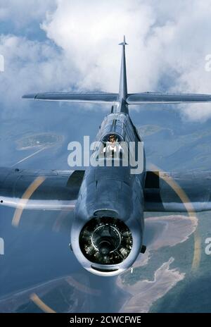 WWII Grumman TBM Avenger Torpedo Bomber Stock Photo